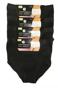 6er-Pack Damen-Slips, 100 % Baumwolle Maxi voller Komfort Passform Unterwäsche, Größe 10-24 - Bild 1 von 5