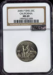 2005 P California Quarter NGC MS69 SMS Quality - Picture 1 of 2