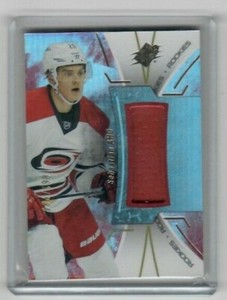 2016 2016-17 SPX SEBASTIAN AHO ROOKIE RED JERSEY 061/235 R-SA CAROLINA HURRICANE