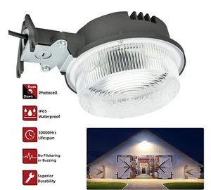 75W 8400Lm Outside LED Lights Dusk to Dawn with Photocell IP65 Waterproof 5000K - Picture 1 of 12