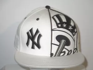 Gorra ajustada New York Yankees 59fifty talla 7 1/2 Yankee Stadium blanca nueva - Imagen 1 de 12