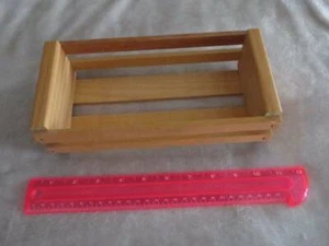 Vintage NAPA VALLEY Box Holz KASSETTE Band Display Aufbewahrung KISTE Box hält 12 Kisten - Bild 1 von 4