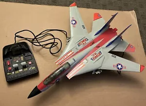 Vintage New Bright F-14 Tomcat Corded Remote Control Fighter Jet - Untested - Picture 1 of 5