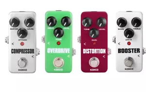 Electric Guitar Mini Effects Pedal OverDrive, Compressor, Distortion, Booster - Picture 1 of 28