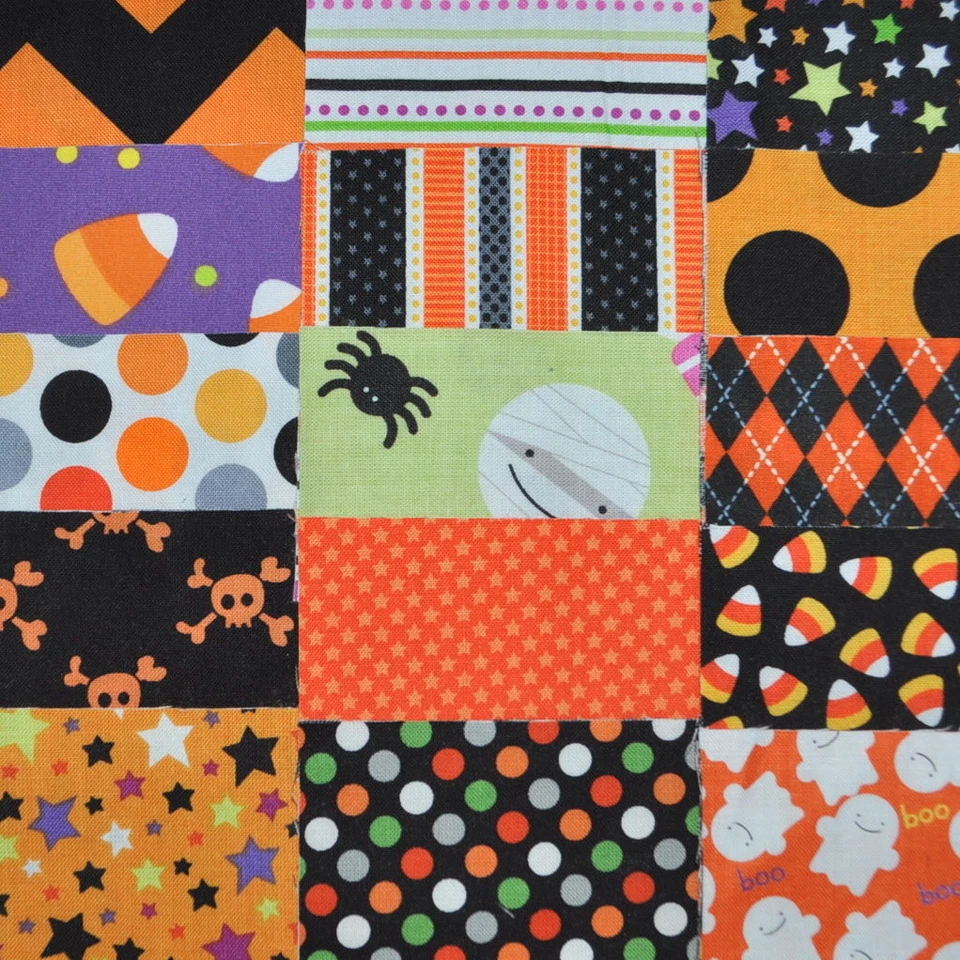 Halloween Fabric 5" Squares Charm Pack, 30 pieces, 100% cotton - Image 1 of 1
