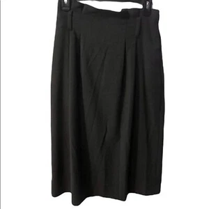 Club Monaco Skirt Womens Sz 6 Midi High Rise Paper bag Waist Gray Pleated career - Picture 1 of 10