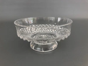 Antique Richards & Hartley clear pressed glass compote BAR AND DIAMOND c.1891 - Picture 1 of 4