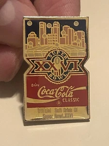 Shiny NFL Super Bowl XXVI (26) Coca-Cola Pin - Picture 1 of 2