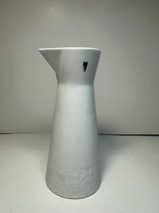 Räder Porcelain Breakfast Jug Gold Heart White Etched Good Day Design 16cm Small - Picture 1 of 9