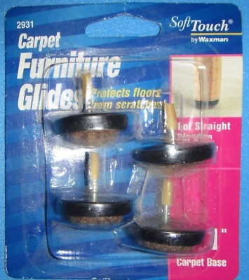 Soft Touch by Waxman Carpet móveis deslizantes, conjunto de 4, # 2931 - Imagem 1 de 3