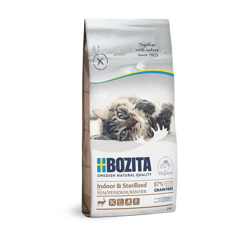 Bozita Indoor & Sterilised Grain free Reindeer | 2kg Katzenfutter - Bild 1 von 1