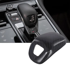 Real Carbon Fiber Gear Shift Knob Console Head Cover For Panamera 971 - Bild 1 von 2