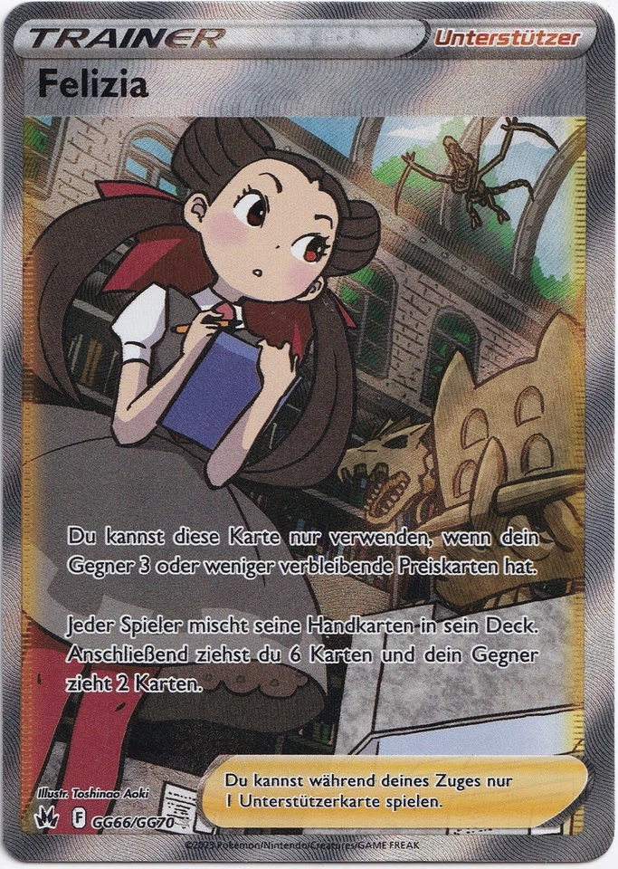 Pokémon Felizia Galar Gallery Rare Full Art Zenit der Könige GG66/GG70 NM DE - Bild 1 von 1