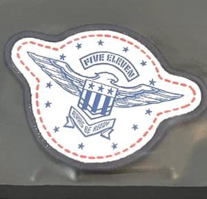 5.11 Tactical EARN YOUR WINGS Always Be Ready White Hook Backing Patch NEW - Picture 1 of 3
