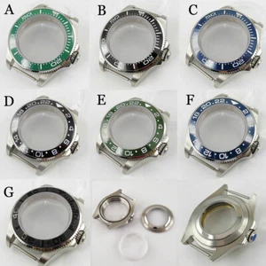 Fit NH35 NH36 43mm Automatic Stainless Steel Watch Case Transparent Backcover - Picture 1 of 13