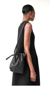 Black Leather Shoulder/ Cross Body Bag - As New! From COS - Picture 1 of 6