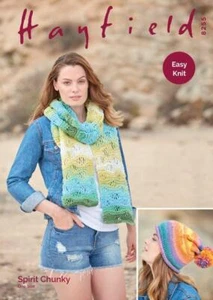 Sirdar Knitting Pattern - Hayfield Spirit Chunky, Hat and Scarf 8255 - Picture 1 of 1