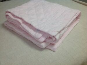 Rachel Ashwell Simply Shabby Chic cotton velvet quilt, full/queen,pale pink