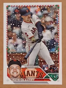 2023 Topps Holiday Patrick Bailey RC San Francisco Giants Rookie H122 Card - Picture 1 of 2