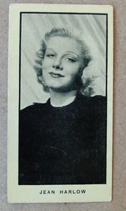 1938 JEAN HARLOW Card ESTRELLAS DE CINE Argentina ED. HOLLYWOOD STARS - Picture 1 of 2
