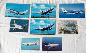 KLM, Royal Dutch, Canadian, Korean, Wardair Canada, Condor Airbus, 8 postcards  - Picture 1 of 9