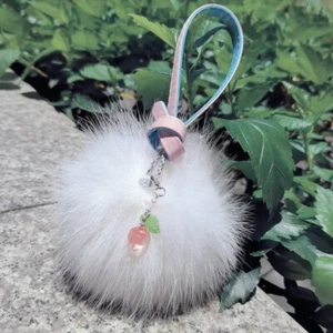 Fish Tail Strawberry Pig Phone Charm Straps Keys Hanging Pendants Bag Decoration - Zdjęcie 1 z 10