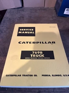 Original Cat 769B Truck Service Manual Serial 99f1031-up - Picture 1 of 8