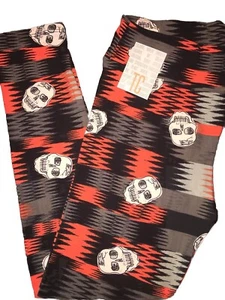 NEW LuLaRoe Tall & Curvy TC (12-18) Witch Halloween Scary Skeleton Leggings - Picture 1 of 5