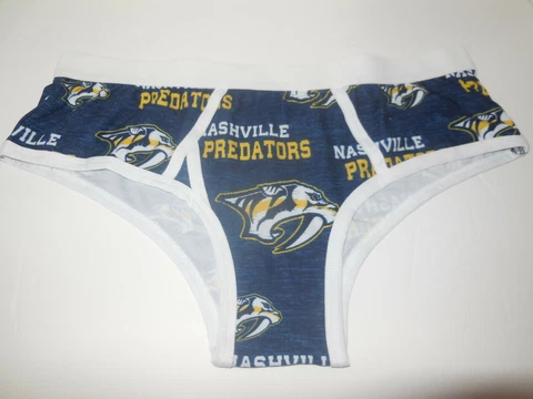 New Ladies  Nashville Predators Underwear NHL Boy Shorts Briefs Panties Size Med Cover