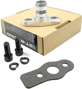 Turbo Oil Return Drain Flange Fitting 3/4" Barb For Garrett GT35 GT35R GT3582 GT - Picture 1 of 5