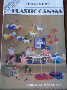 KUNSTSTOFF LEINWAND MUSTER ZEITLOSE SPIELZEUG DESIGNS VON WAYNE FOX - Bild 1 von 2