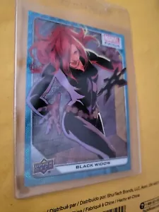 2023 Marvel Platinum Blue Surge Parallel 89 Black Widow - Picture 1 of 2