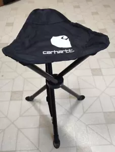 2001 Vintage Carhartt Promo Item Tripod Stool Black 21" Dealer Giveaway Neu - Bild 1 von 2