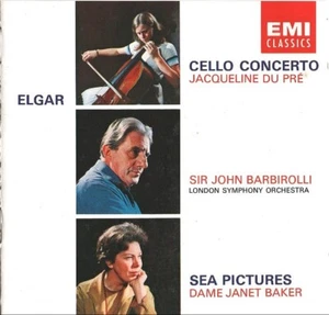 Elgar - Cello Concerto / Sea Pictures (CD 1986) Du Pré; Baker; Barbirolli - Picture 1 of 2