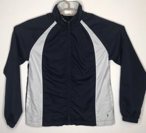 Danskin Now Womens Size S Active Zip Up Long Sleeve Jacket Navy Blue/white - Bild 1 von 4