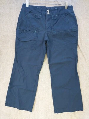 Izod Womens Sz 4 Navy Blue Cropped Capri Pants Cotton 30x24 - Image 1 of 4