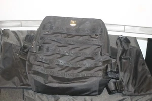 Zaino nero MCM Visetos nylon militare resnick con tasche MUK9ARA13BK001 - Foto 1 di 11