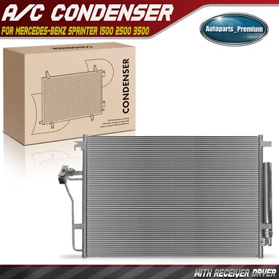 AC Condenser w/ Receiver Drier for Mercedes-Benz Sprinter 1500 2500 Freightliner - Image 1 of 4