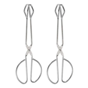 Pinzas de tijera de acero inoxidable de 10" para barbacoa 2 piezas - Imagen 1 de 7