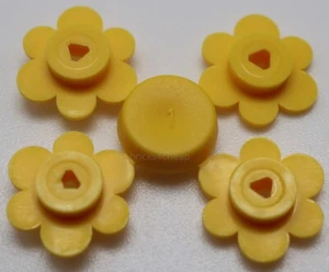 Lego 6x Flor Planta Amarilla Pequeña 4 en Sprue - Imagen 1 de 1