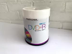 Memorex DVD-R 100 Pack 4.7GB 16x Printable Blank Recordable Disc - Picture 1 of 9