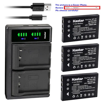 Kastar Battery LTD2 Charger for SAMSUNG SLB-1137 & Samsung Digimax U-CA5 Camera - Imagem 1 de 4