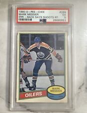 1980 O-Pee-Chee Mark Messier RC 289 Edmonton Oilers PSA 5 EX ERROR SAYS SHOOT RT