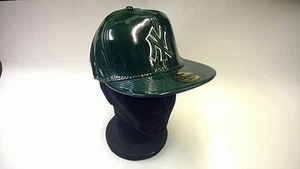 CAPPELLINO NEW YORK VERDE LACCATO UNISEX UOMO DONNA RAGAZZO RAGAZZA TAGLIA 7 1/2 - Bild 1 von 1