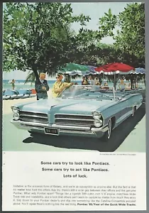 1965 PONTIAC CATALINA advertisement, Pontiac Catalina Convertible print ad - Foto 1 di 3