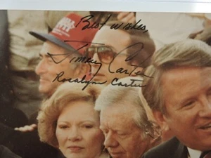 President JIMMY CARTER and 1st Lady ROSALYN CARTER signed photo! COA Beckett - Picture 1 of 7