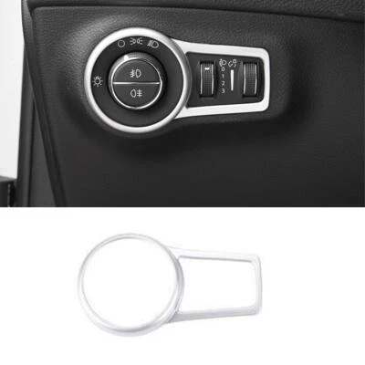 For Jeep Compass 2017-2020 Matte Silver Headlight Lamp Switch Panel Cover Trim Foto 1 de 4