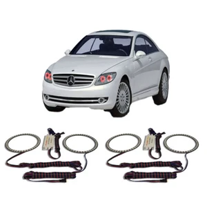Bright Red Angel Eye Headlight Halo kit for Mercedes CL550 07-10 - Bild 1 von 2