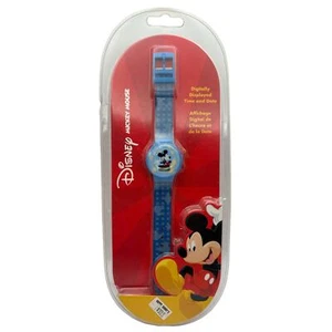 Disney Mickey Mouse Vintage Kinder Digital Armbanduhr Happy Harry’s Blau - Bild 1 von 4