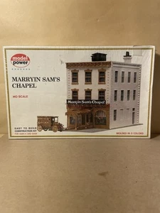 Model Power Marryin Sam's Chapel HO Scale Model No. 457 New - Picture 1 of 2